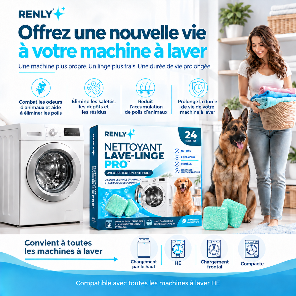 Renly Pro redonne vie à la machine à laver